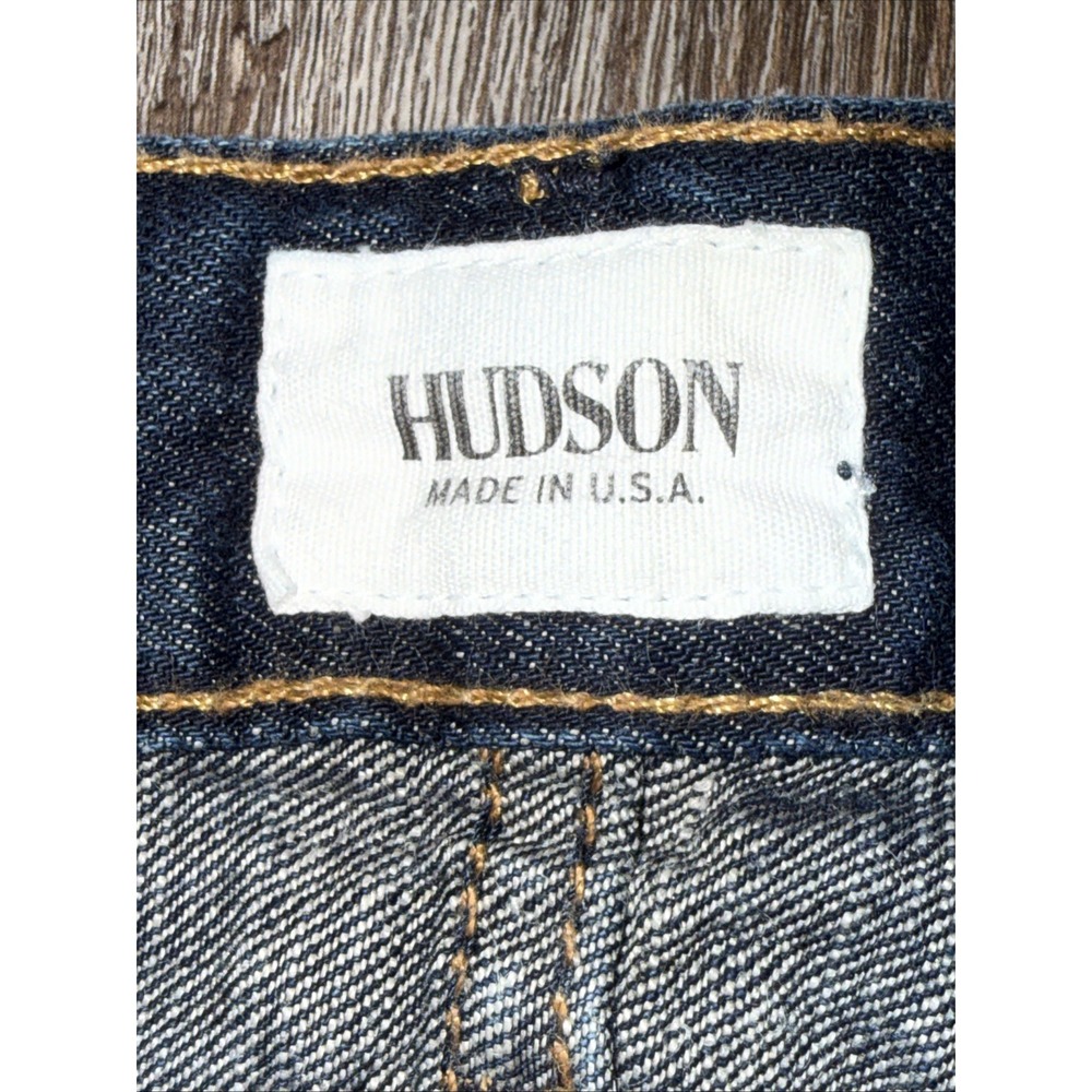 Hudson Blue Denim Jeans Men's Size 38 Button Fly Made In USA - Picture 6 of 14